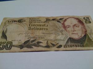 Billete 50 Bolivares 