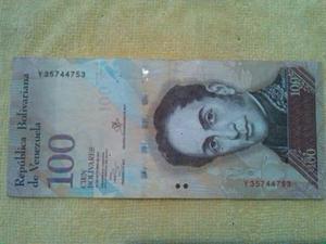 Billete De 100 Bolivares Capicua