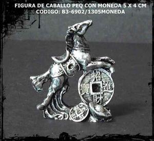 Figura De Caballo Peq Con Moneda Fortuna Y Suerte Feng Shui