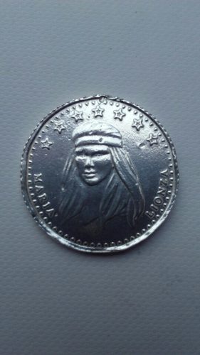 Medalla De Plata Maria Lionza Pesa 10gr. Ley 999