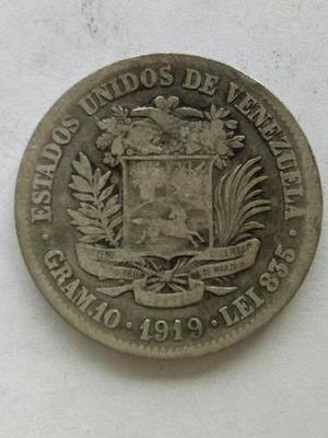 Moneda De Plata 10 Gram Ley  Bolívares