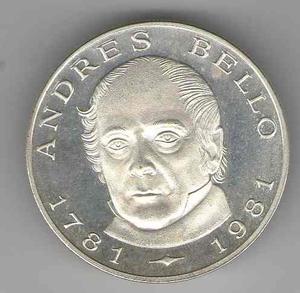 Moneda Plata Bicentenario Andres Bello