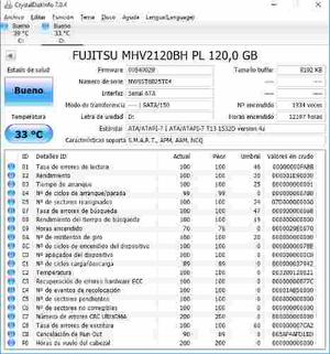 Disco Duro Fujitsu Mhvbh Pl 120gb