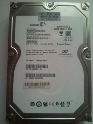 Disco Duro Para Pc Sata 250 Gb Seagate Barracuda 