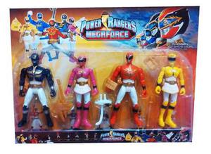 Juguete Set Power Rangers 4 Figuras Muñecos 17cm