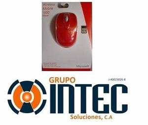 Mouse Inalambrico Microsoft Wireless Mobile  Rojo