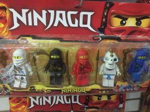 Set De 5 Figuras Ninjago Con Accesorios