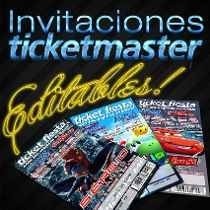 220 Plantillas Invitacion Ticketmaster Photoshop Editables