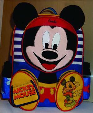 Bolso Escolar, Original Fascino (mickey Mouse)