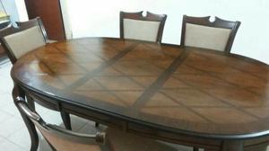 Comedor De Madera, 6 Puestos.