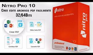 Nitro Pro 10 Crea, Edita,convierte Pdf Licencia Numerica