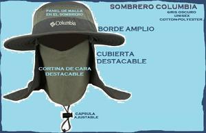 Sombrero Columbia Unisex Proteccion Uv Impermeable