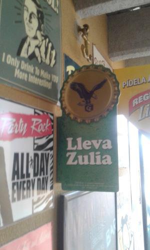 Aviso Cerveza Zulia En Pvc Decoracion Bar