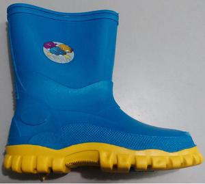 Botas De Pvc Para Niño Azules Y Rosadas