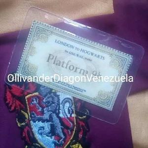 Harry Potter Boleto Del Tren A Hogwarts, Plastificado