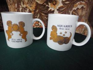 Tazas De Signos Acuario Y Géminis El Precio Es Por Unidad