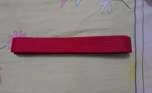 Cinturon De Tae Kwon Do Rojo Talla 4