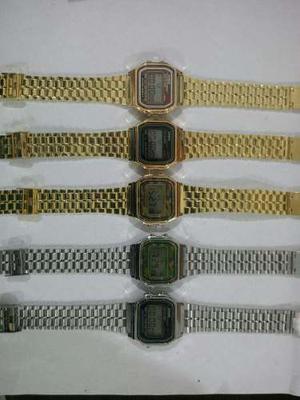 Reloj Casio Vintage Retro Dorado Y Plateado. Detal Y Mayor