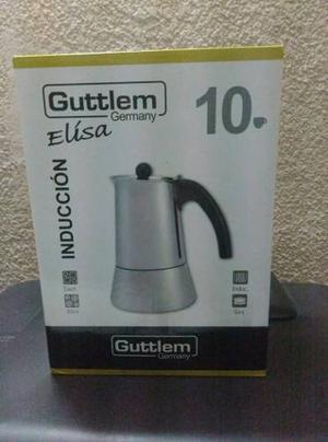 Cafetera Greca Guttlem Acero(10 Tazas) Nueva