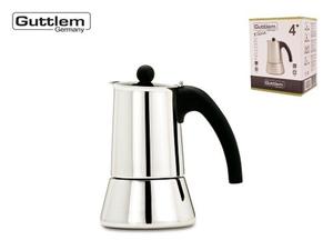 Cafetera Greco Express Guttlem Elisa 4tz Acero Inox Más M