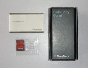 Caja De Blackberry Curve  Con Adaptador Para Memoria Sd