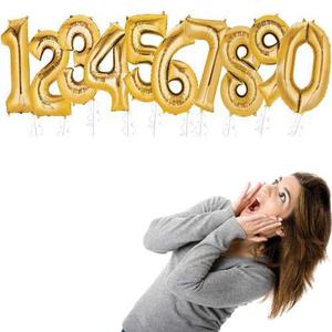 Globos Metalizados Numericos Numeros 16 Pulgadas Letras