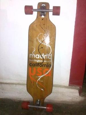 Longboard Gravity Skateboard Madrid Paris Malibu Excelente