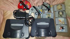 Nintendo 64 Con Juegos Y Controles