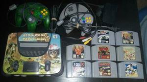 Nintendo 64 + Dos Controles + Cables + 8 Juegos