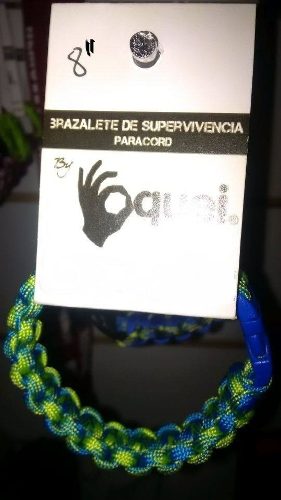 Pulsera De Supervivencia Paracord 8 Pulgadas Ocean Camo