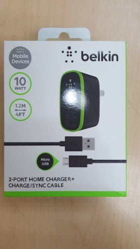 Cargador Belkin De Pared Doble Puerto Para Samsung