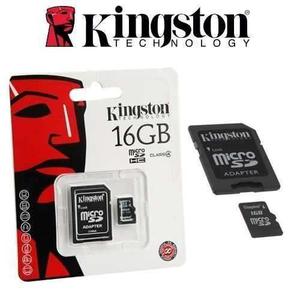 Memoria Micro Sd 16gb Kingston Clase 4 Con Adaptador