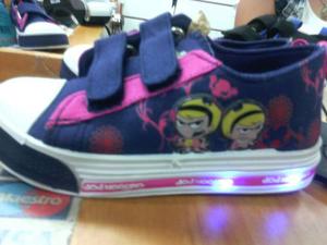 Zapatos Deportivos Luces Niña Cartoon Network Talla 22 Al