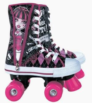 Patines 4 Ruedas Monster High + Kit De Protección Original