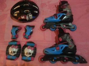 Patines En Linea Monster H Originales Ajustablestalla 