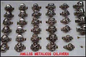 Anillos Metálicos Calavera - Motoristas - Heavy Metal -