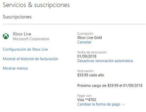 Cuenta Xbox Live Gold Nueva 12 Meses.
