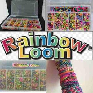 Rainbow Loom +  Ligas + Caja + Agujas + Clips