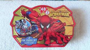 Rompecabezas Marvel En Lata De Aluminio Spider Man 2 Set