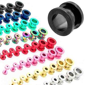 Tunel Piercing Colores Metalizados