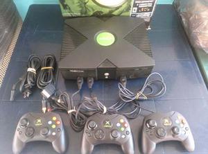 Xbox Clásico Chipiado 3 Controles Y 30 Juegos
