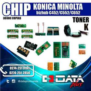 Chip Konica Minolta Bizhub C452/c552/c652, Negro,toner,