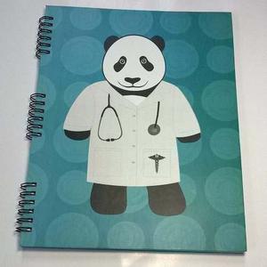 Cuaderno Tipo Agenda, Marca Panda, Panda Médico, Tapa Dura