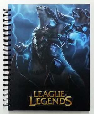 Cuadernos League Of Legends, Halo 5, Sw, Asasins Creed, Lol