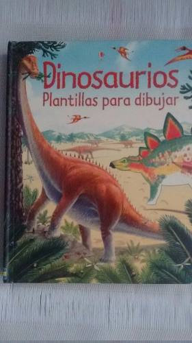 Libro Dinosaurios. Plantilla Para Dibujar