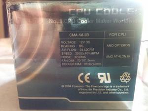 Fan Cooler / Para Procesador Amd Athlon 64 X 2... Nuevo