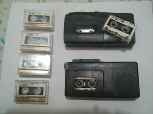 Grabadora Periodista+mini Cassettes (Funcionan Perfecto)