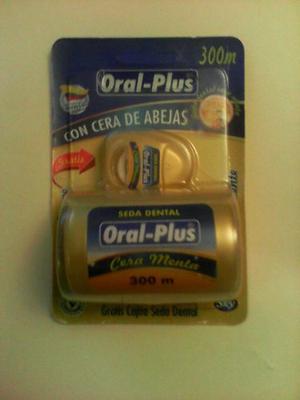 Hilo Dental Oral Plus Con Cera De Abejas 300mts