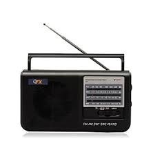 Radio Portatil Am Fm - Retro - Led - Plus 3mm Qfx R-3