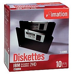 Diskette Imation 3.5 Ds Hd 1.44mb Caja X 10 Ibm Made In Usa